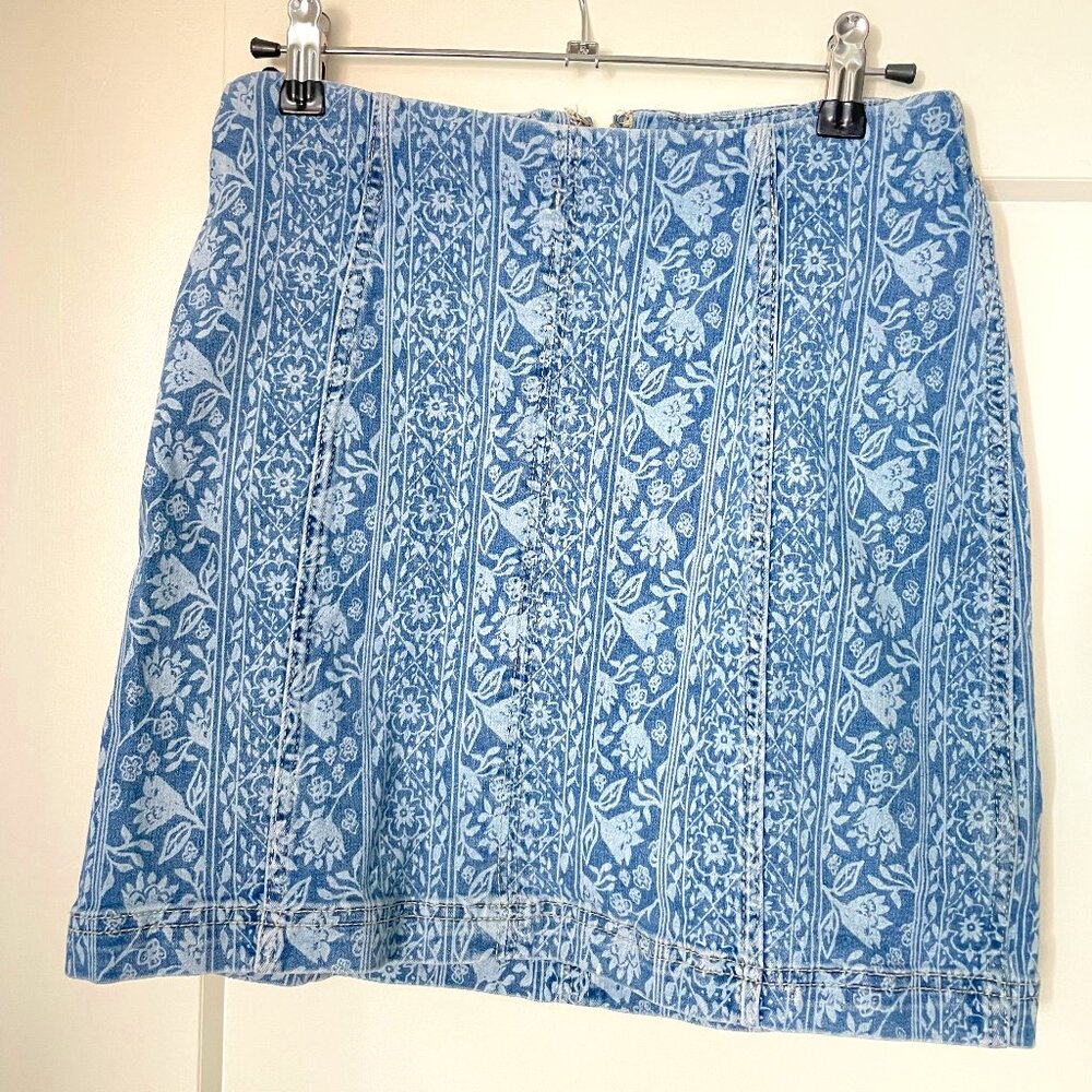 Denim Mini Skirt - Free People - Sz.6
